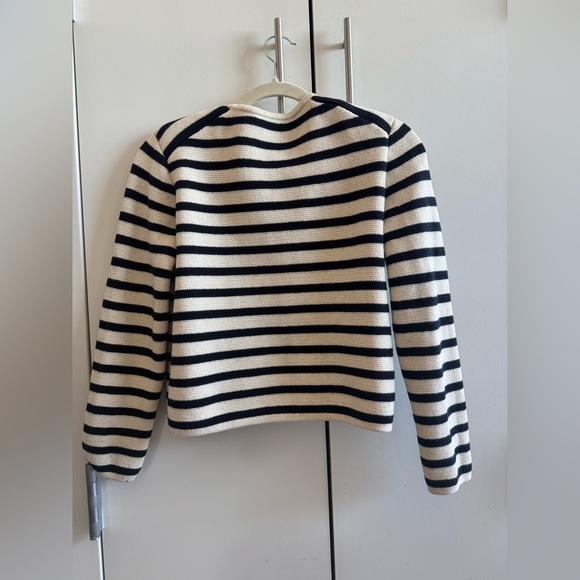 Alex Mill Paris Sweater Jacket in Stripe - Picture 8 of 12